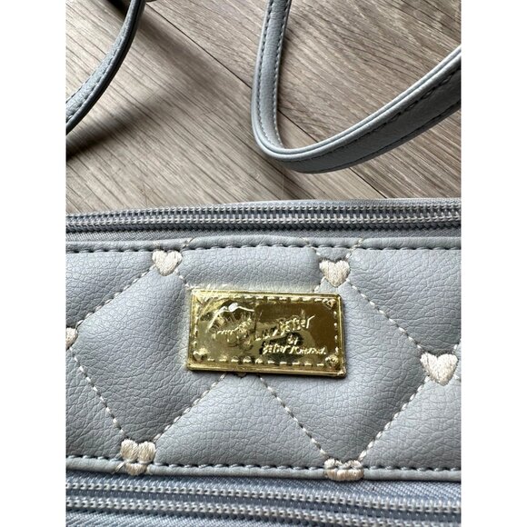 Luv Betsey - Betsey Johnson Blue, White & Pink Accent Crossbody Bag - NWT - Picture 12 of 14